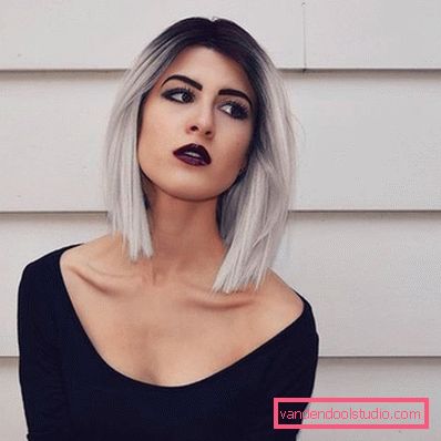 Uzatma ile bob şapka üzerinde Ombre